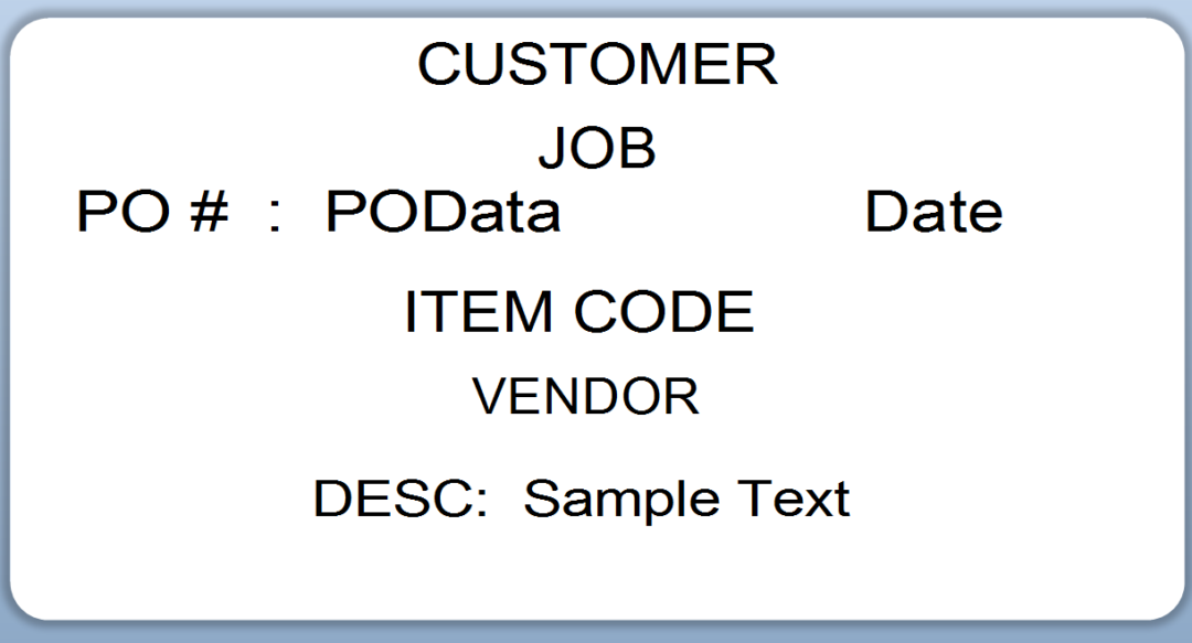 Label For Inbound QuickBooks Label Connector Example Labels | Accuware
